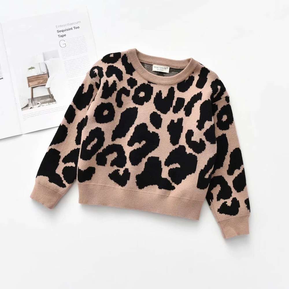 Jumper Leopard Sweater For Kids - Minihomy