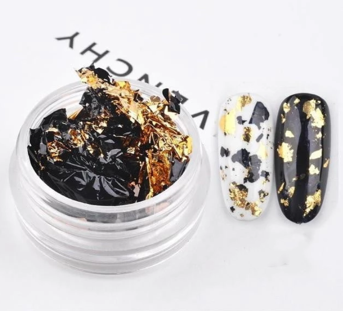 Nail tin foil fragment nail jewelry - Minihomy