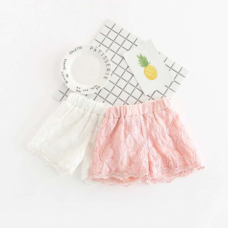 Lace shorts girls' clothing - Minihomy