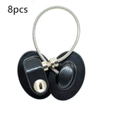 Window Security Chain Lock Window Cable Lock Restrictor Multifunctional Window Lock Door Security Guard for Baby Safety 1Pcs