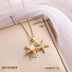 Full Rhinestone Zircon Sea Summer Star Pearl Pendant Titanium Steel Clavicle Chain - Minihomy