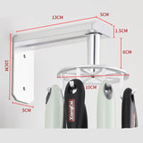 Space Aluminum Kitchen Rotating Hook Rack