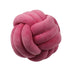 Knotted Plush Ball Design Round Throw Pillow - Minihomy