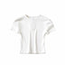 Basic Style Slim-fit Solid Color Round Neck Bottoming Shirt Workout Top - Minihomy