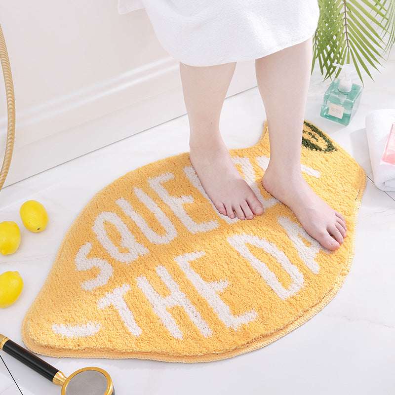 Absorbent floor mat carpet in bathroom - Minihomy