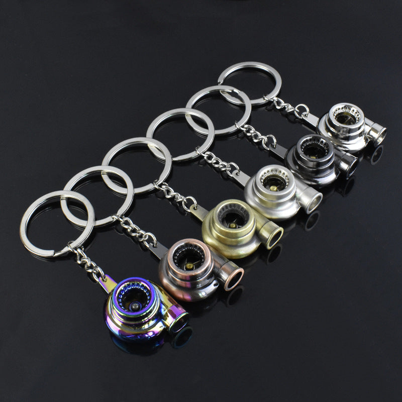 Creative Car Modification Turbocharger Engine Metal Keychain - Minihomy