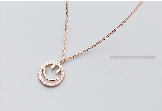 Smiley necklace for women