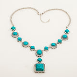 Turquoise Vintage Diamond Necklace