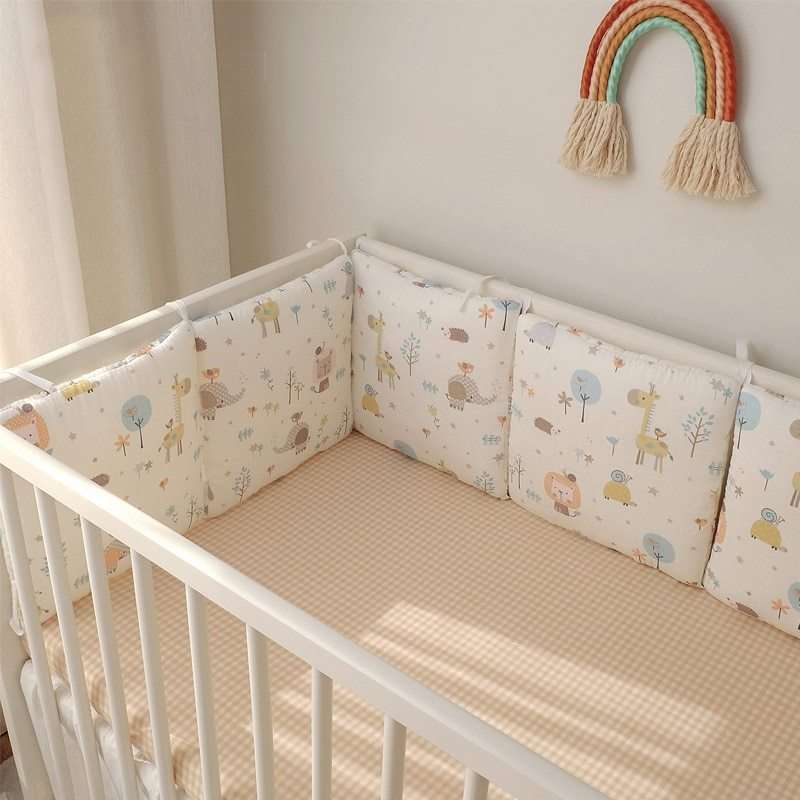 Cartoon embroidered cotton bumper bed - Minihomy