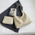 2Pcs Handbags Large Capacity Underarm Soft Shopping Shoulder Bags With Small Wallet - Minihomy