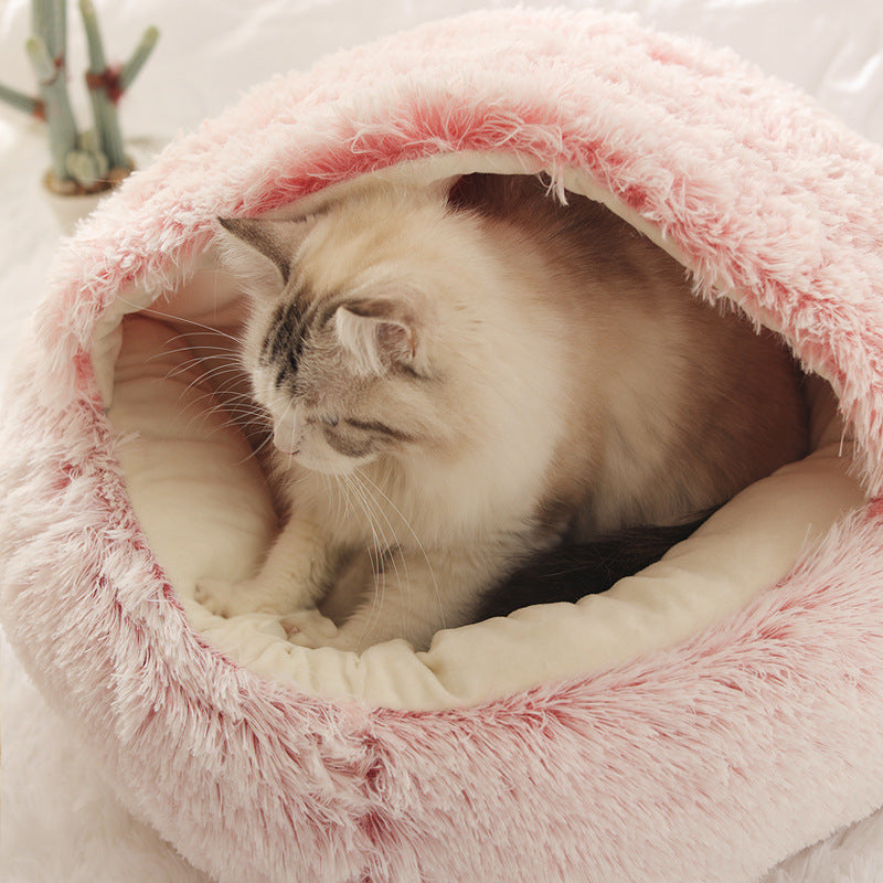 Plush Shell Nest Cat Litter: Keep Your Feline Friend Cozy in Winter - Minihomy