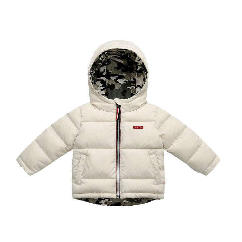 Middle And Small Children Wear Double-sided Padded Winter Jackets - Minihomy