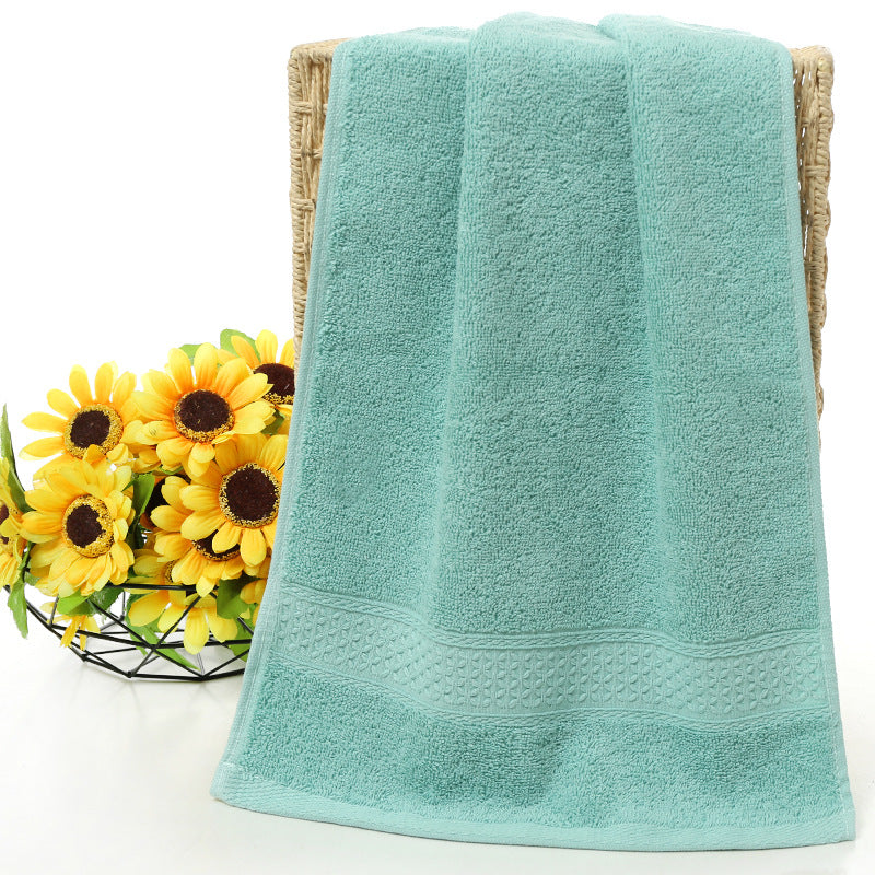 Pure cotton plain bath towel