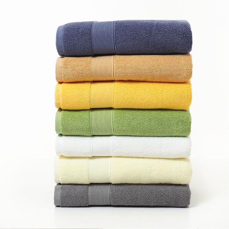 Cotton Thickened Plain Colored Bath Towel - Minihomy