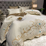 Ice Silk Quilt Sets Bed Sheets Bedding Four-piece Set - Minihomy