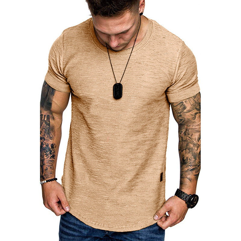 Men's Loose Round Neck Short Sleeve T-Shirt - Minihomy