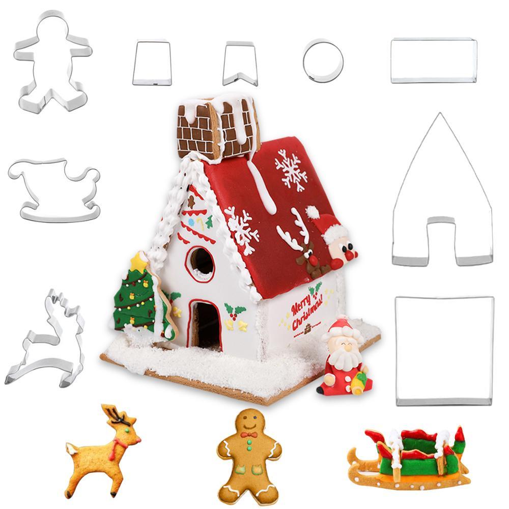 Christmas Cookie Mold Christmas Decorations For Make a  Cookie House - Minihomy