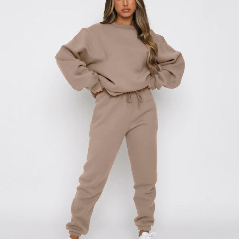 Women's Casual Long Sleeve Sweatshirt Suit