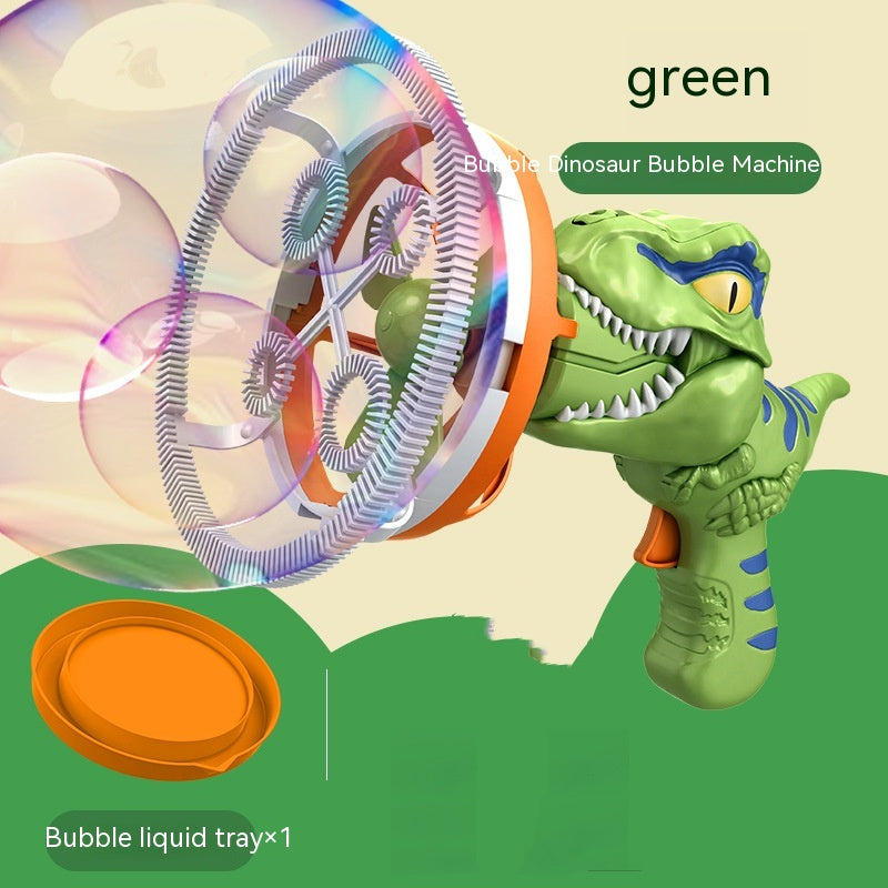 Dinosaur Bubble Machine Toy for Kids - Handheld Bubble Gun with Fan - Minihomy