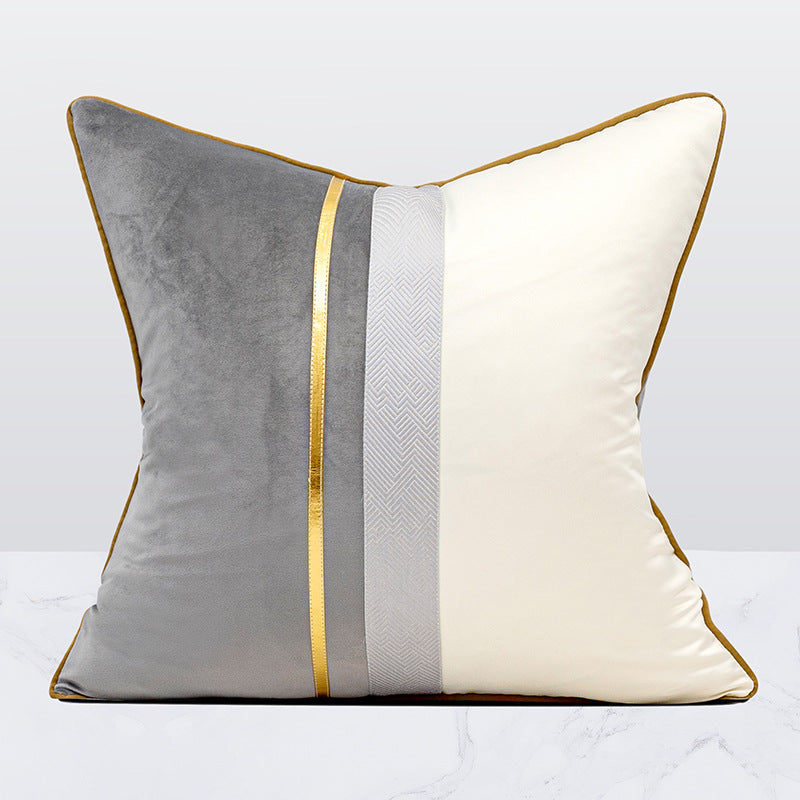 Light Luxury Pillow Cushion Home Model Home Nordic Simple Velvet - Minihomy