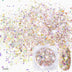 Nail Art Glitter 12 Color Light Change Onion Pink Symphony Glitter Sequin - Minihomy