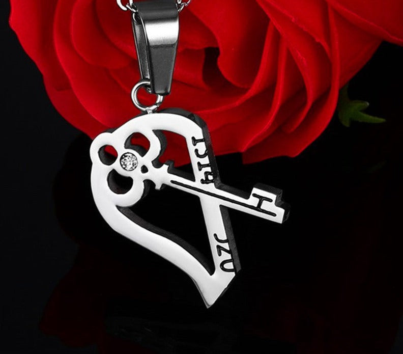 Love Key Combination Couple Necklace - Minihomy