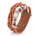 Man bracelets bangles multilayer braided wristband - Minihomy