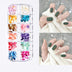 Pearl Butterfly Nail Patch Nail Art Jewelry Set - Minihomy