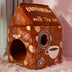 Foldable Cute Pet Cat Bed House With Cushion Milk Box Cat - Minihomy