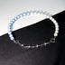 Blue Luminous Pearl Stitching Necklace Female Cross - Minihomy