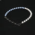 Blue Luminous Pearl Stitching Necklace Female Cross - Minihomy