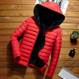 Men's Winter Short Padded Jacket with Plus Velvet Lining - Minihomy