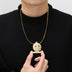 Cartoon Expression Zipper Shut Up Personality Trendy Hip Hop Jewelry - Minihomy