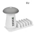 2-In-1 Multifunction Mushroom Lamp LED Lamp Holder USB Charger for Home Office Supplies - Minihomy