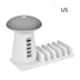 2-In-1 Multifunction Mushroom Lamp LED Lamp Holder USB Charger for Home Office Supplies - Minihomy