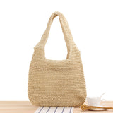 Leisure One Shoulder Straw Woven Bag - Minihomy