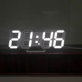 Korean Version Of Electronic Wall Clock Wall Three-dimensional Wall Clock Bedside Alarm Clock - Minihomy