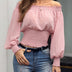 One-Shoulder Ruffled Waist Chiffon Shirt T-Shirt - Minihomy