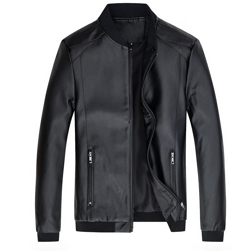 Men's Stand-Up Collar Jacket Coat Motorcycle Men's Casual Jacket - Minihomy