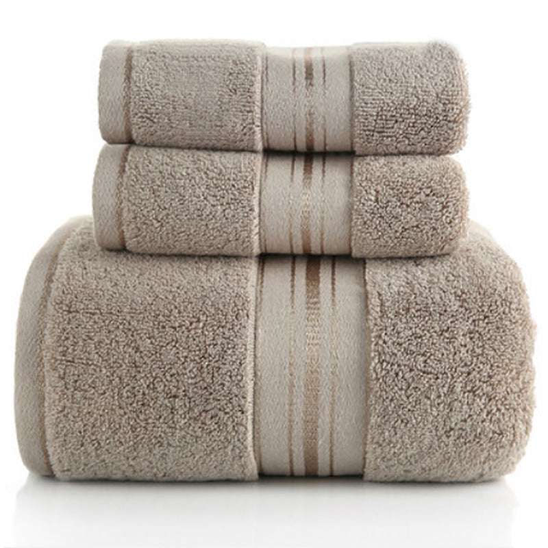 3 Piece Cotton Bath Towel Sets - Minihomy