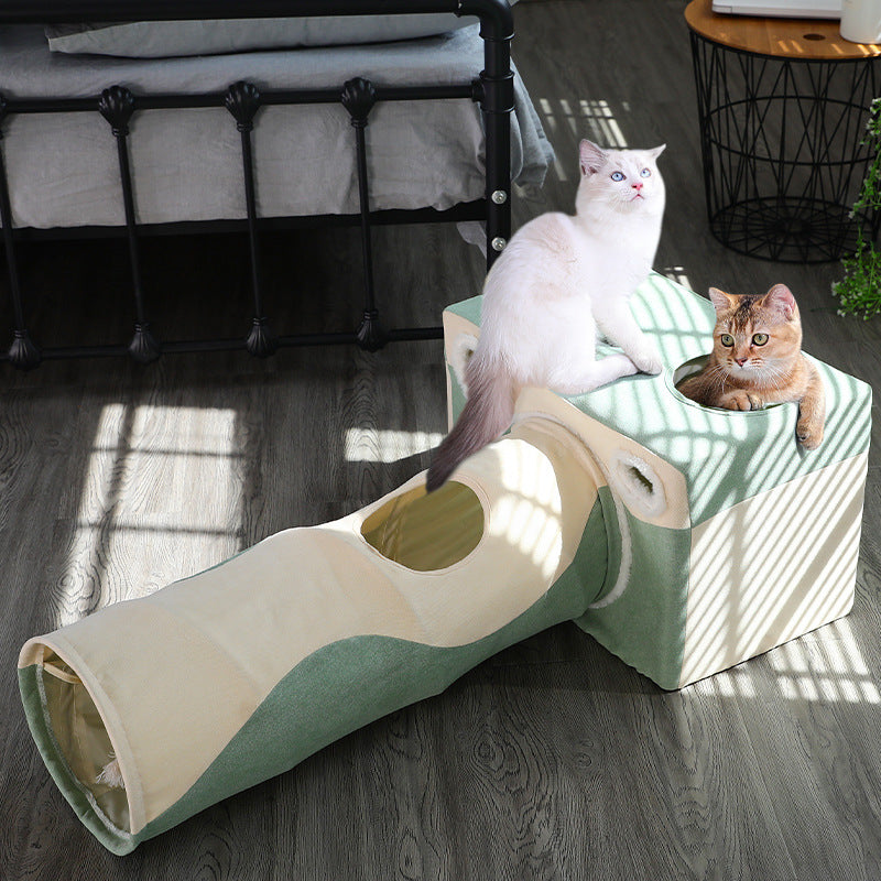 Four Seasons Universal Cat Tunnel Closed Cat Warm House - Minihomy