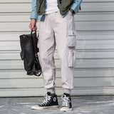 Casual Cargo Pant Men Harajuku Pencil Pants Many Pockets - Minihomy