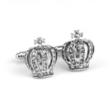 Classic Diamond Crown Shape Cufflinks - French Cufflinks - Minihomy