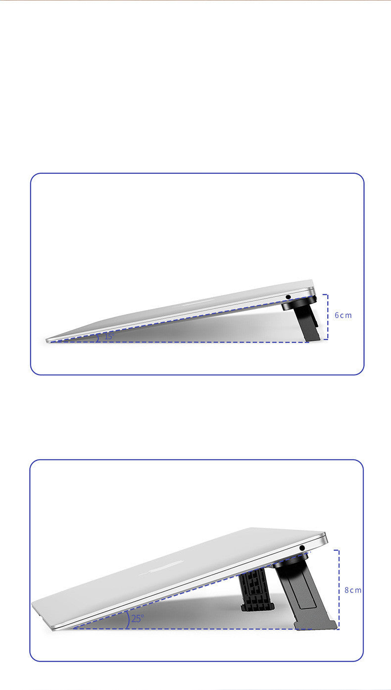 Foldable Laptop Stand - Portable Notebook Holder with Cooling Bracket - Minihomy