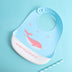 Cute Cartoon Silicone Baby Bibs - Waterproof, Adjustable, for Boys & Girls Feeding - Minihomy