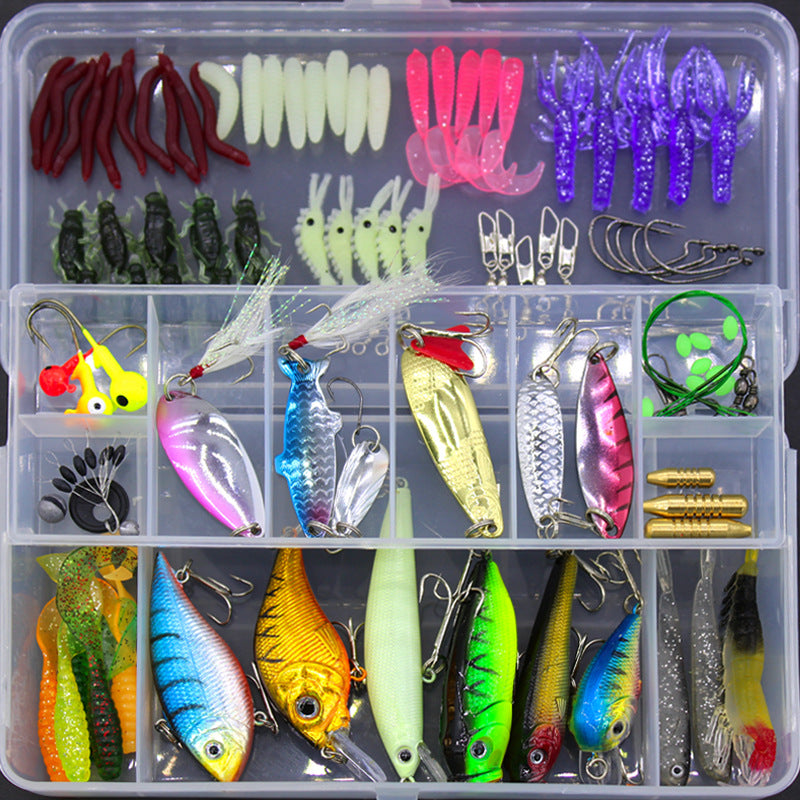 Fishing Gear Sequined Soft Bait Set - Minihomy