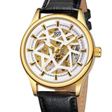 Forsining Golden Gear Movement Retro Royal Classic Fashion Mens Mechanical Wrist Watches Top Brand Luxury Male Clock Relogio - Minihomy