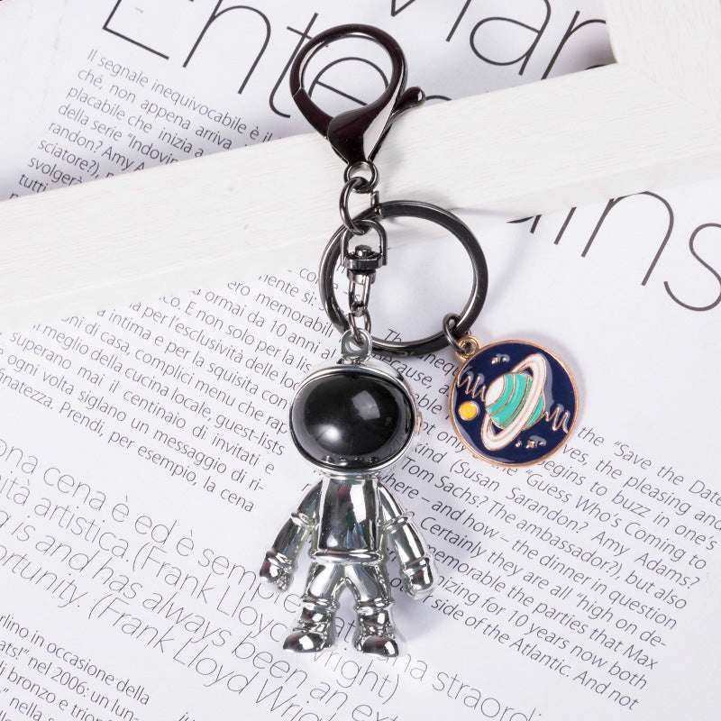 Hip Hop Fashion Cross Spaceman Necklace Keychain - Minihomy