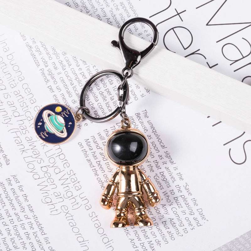 Hip Hop Fashion Cross Spaceman Necklace Keychain - Minihomy