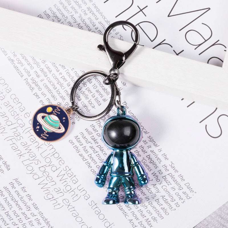 Hip Hop Fashion Cross Spaceman Necklace Keychain - Minihomy